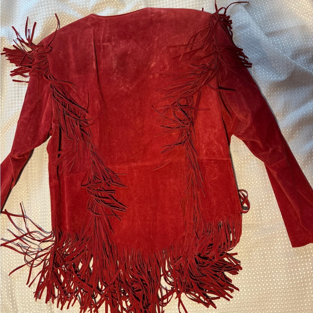Vintage Cripple Creek Fringe Leather Jacket - Picture 2 of 3